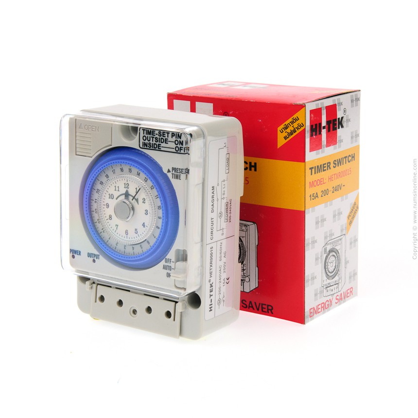 ไทม์เมอร์ เครื่องตั้งเวลาอัตโนมัติ นาฬิกาตั้งเวลา (Timer) HI-TEK HETXR-00015