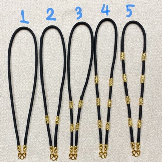 สร้อยคอเชือกร่ม หนา 4 มิล ชุบทองไมครอน 100% (สีทองของจริงสวยกว่าในรูป)