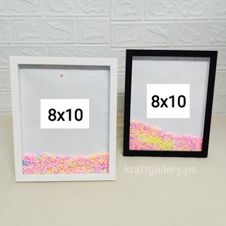 กรอบรูปเม็ดโฟม ขนาด 8x10 นิ้ว กรอบกล่อง กรอบเขย่า ฟรีเม็ดโฟม‼️