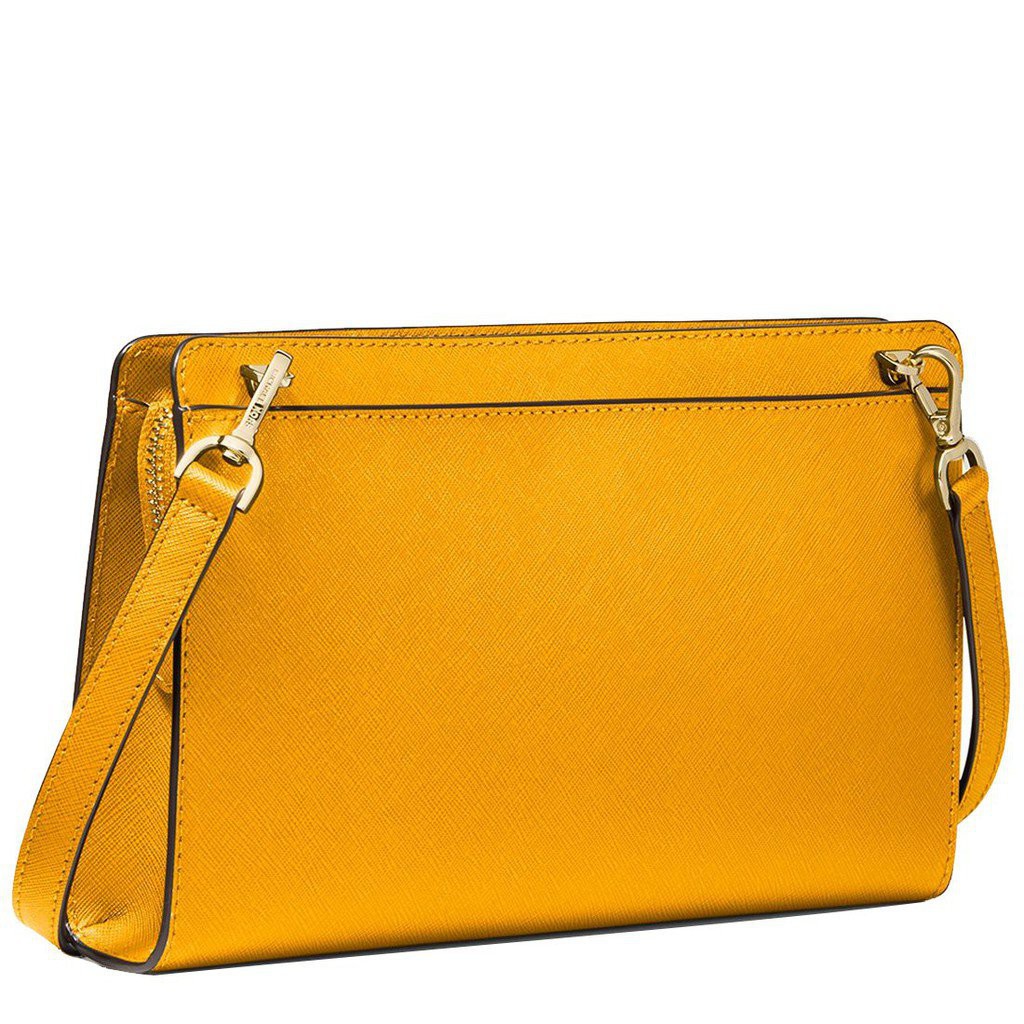 0arN Michael Kors Jet Set Large Saffiano Leather Convertible Crossbody Bag in Sun tnq3t7awo6