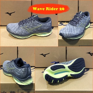 Mizuno Wave Rider 26 รองเท้าวิ่ง ยอดนิยม สีสวย นุ่มใส่สบายเท้า เบา น่าใช้ J1GC220310