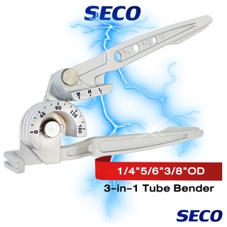 เบนเดอร์ดัดท่อทองแดงที่ดัดท่อ แป๊ป ทองแดง ขนาด 3-in-1 Tube Bender 1/4"-3/8" มุมดัด 0 ~ 180°