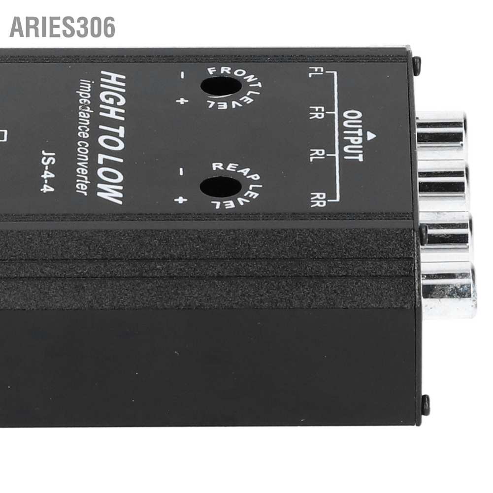 Aries306 12V 4 Channel Audio Impedance Converter High to Low RCA Line Car Stereo Radio Speaker Frequency Filter