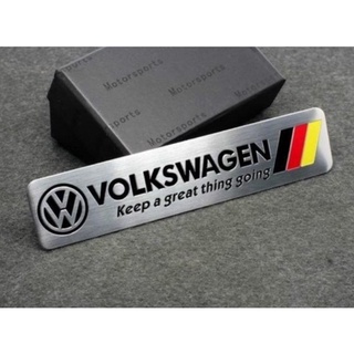 เพจโลโก้อลู โฟลค์สวาเก้น Volkswagen Vw Logo Emblem Trunk Fender Stickers V/W Polo Tiguan Passat B5 B6 B7 Golf MK6