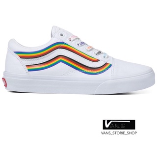 VANS OLD SKOOL PRIDE WHITE TRUE WHITE SNEAKERS สินค้ามีประกันแท้