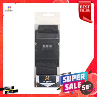 สายรัดกระเป๋ารหัส GLOBAL TOURNIQUET สีดำLUGGAGE STRAP WITH COMBINATION LOCK GLOBAL TOURNIQUET BLACK