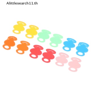 【Alittlesearch11】ฝาครอบกุญแจ สีสันสดใส 12 ชิ้น ต่อชุด