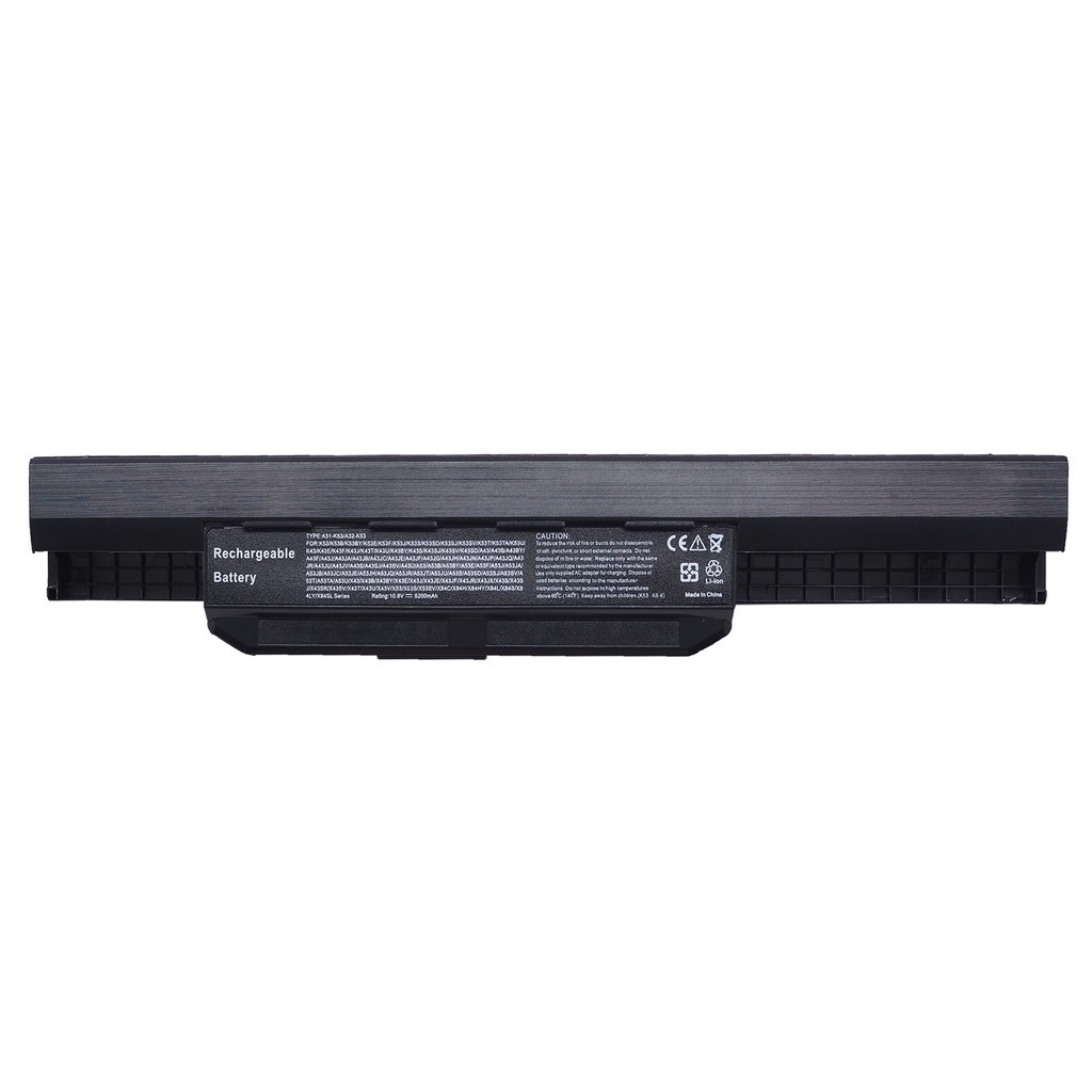 BATTERY:ASUS K53 เทียบ OEM ใช้ได้กับรุ่น Asus A43 A43S K43 X43 A53 K53 X44H