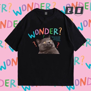 เสื้อยืด QD  wonder cat COTTON 100% พรีเมี่ยม