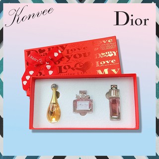 "น้ำหอมแท้" (dior perfume set A )Miss Dior Blooming Bouquet+Jadore Eau de Parfume+ Dior Addict EAU FRAICHE (5ml*3)