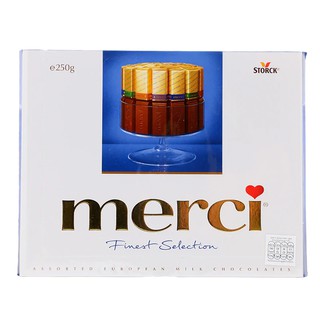 เมอร์ซี่ช็อกโกแลตวาไรตี้กล่องสีน้ำเงิน 250กรัม Mercy Chocolate Variety Blue Box 250g.