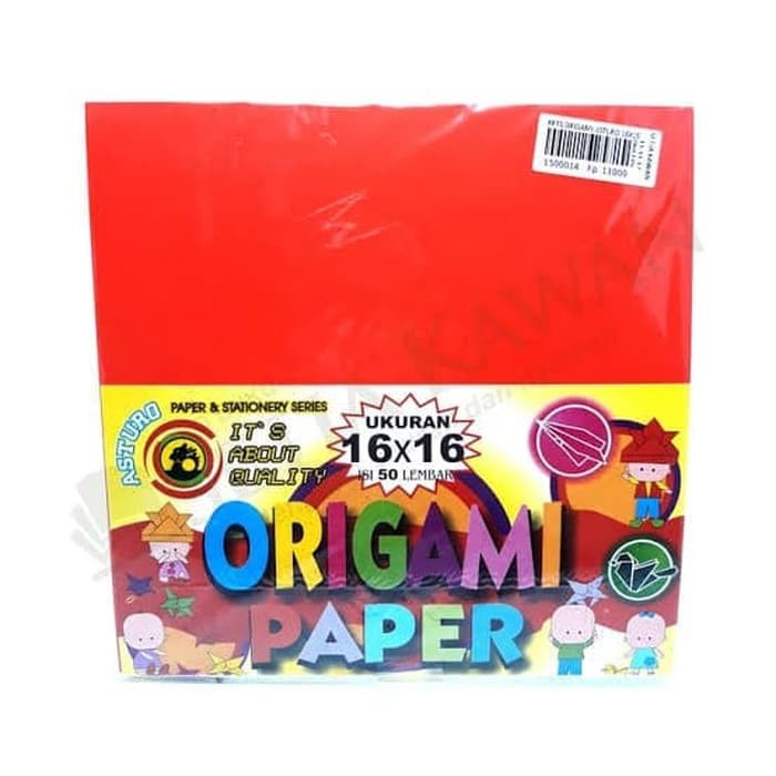 กระดาษพับ / Asturo Origami Paper 16 x 16 / Origami Craft Paper 16 x 16 / กระดาษพับ Origami สี