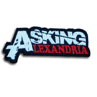 ตัวรีดสำหรับติดเสื้อผ้า หมวก กระเป๋า อาร์ม ตัวรีด วงดนตรี เฮฟวี เมทัล ร็อค Asking Alexandria Patch Embroidered Iron on.