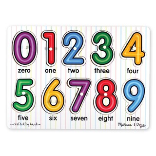 Melissa &amp; Doug  See-inside Peg Puzzles - Numbers