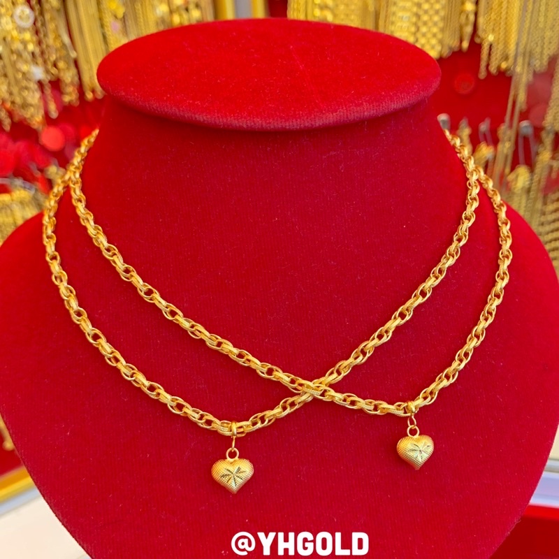 สร้อยคอทอง1สลึง Yonghenggold ลายโซ่ซีดีพร้อมจี้ ทองคำแท้96.5% สินค้ามีใบรับประกัน ราคา ถูกที่สุด ดีลบีเคเค แกลเลอรีภาพที่ 6