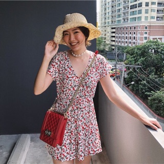 เดรสลายดอก นำเข้า มาใหม่ ตัวนี้สวยจริงไม่พูดเยอะ!! สินค้าพร้อมส่ง
