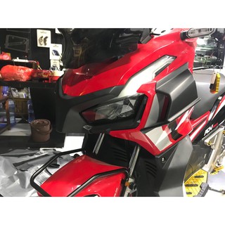 ตัวดักลมข้างแต่งงานABS HONDA ADV 150 SEMSPEED สีดำด้าน-ลายฟิลม์ลอยน้ำลายเคลฟล่า