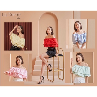 La Prime by Bo(ลาพรีม) Elastic Top เสื้อครอปเปิดไหล่ 21SS-011