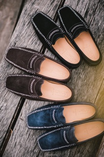 รองเท้าหนังกลับ HOLM รุ่น Bermuda Suede Loafers no.2434