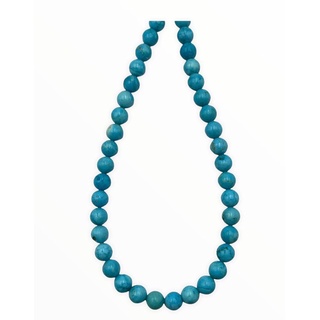 Blue howlite beads บลูฮาวไลท์