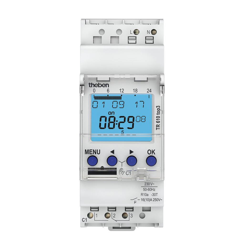 ไทม์เมอร์ theben TR610 top3 Time and light control Digital time switches ส่งฟรี ทามเมอร์ timemore เด