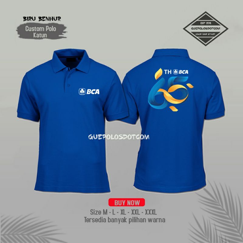 POLO COLLAR BCA วันเกิด 65 th-Shirt โปโล BCA nni เสื้อคอปกคุณภาพเยี่ยมชม