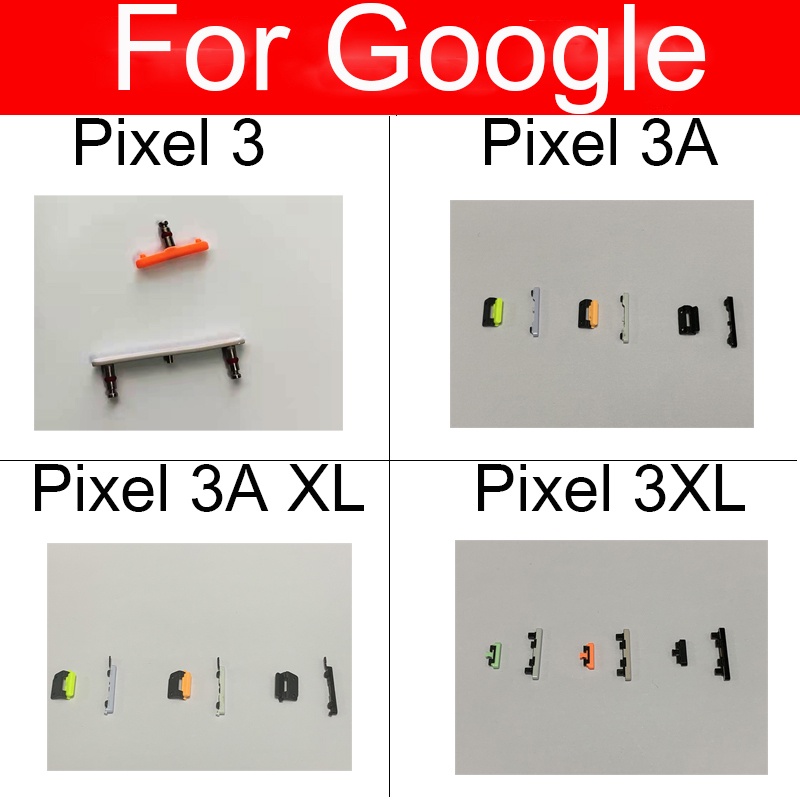 ปุ่มปรับระดับเสียง ด้านข้าง สําหรับ Google Pixel 3 3A 3XL XL