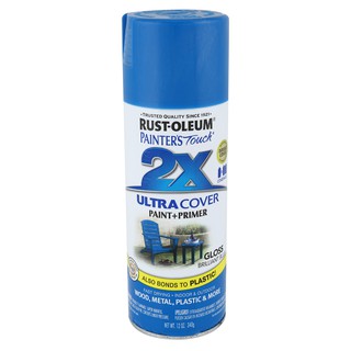 RUST-OLEUM 2X BRILLIANT BLUE#9120 สีกระป๋อง สีสเปรย์ สีพ่น อุปกรณ์ก่อสร้าง สี