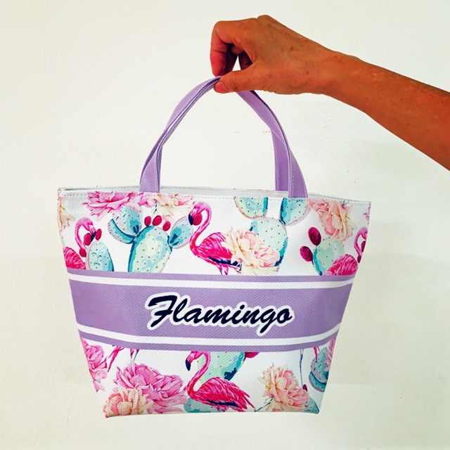Flamingo bag ❤️❤️กระเป๋าหิ้ว flamingo❤️❤️พร้อมส่ง🛵🛵