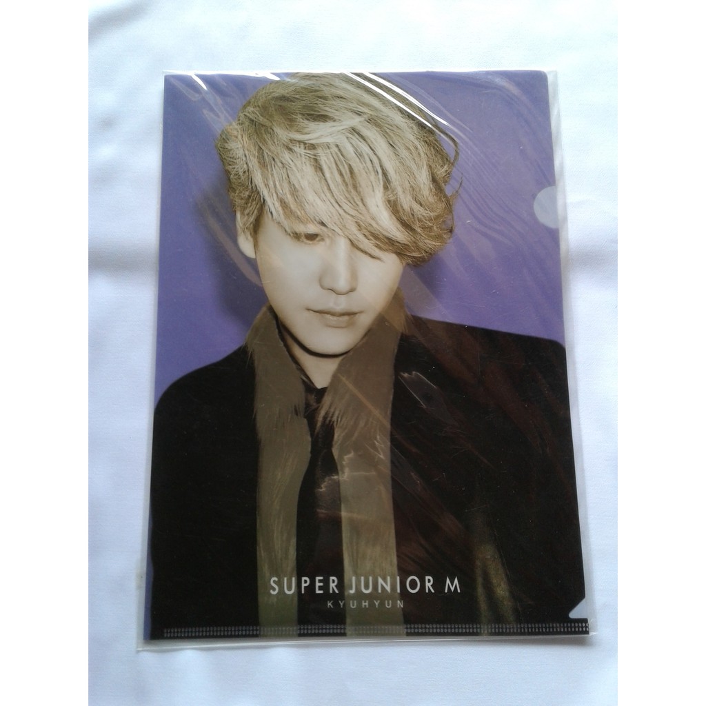 SUPER JUNIOR M KYUHYUN SUJU OFFICIAL CLEAR A4 FILE