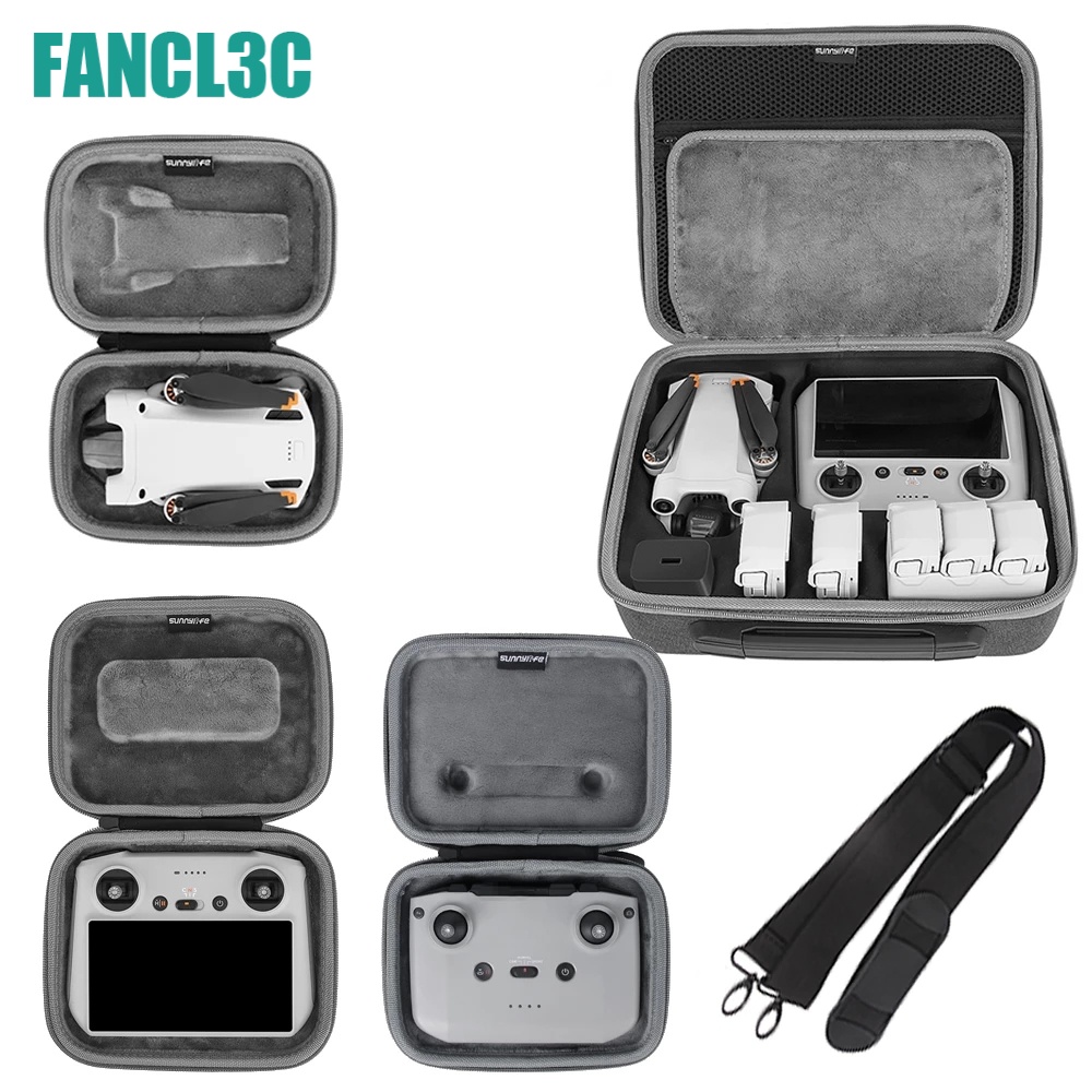 Sunnylife กระเป๋าเก็บแบตเตอรี่ รีโมตคอนโทรล อุปกรณ์เสริม สําหรับ DJI Mini 3 Mini 3 Pro