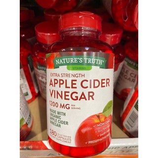 Natures Truth Organic Apple Cider Vinegar 1200 mg 180 Capsules แอปเปิ้ลไซเดอร์ ออร์แกนิก