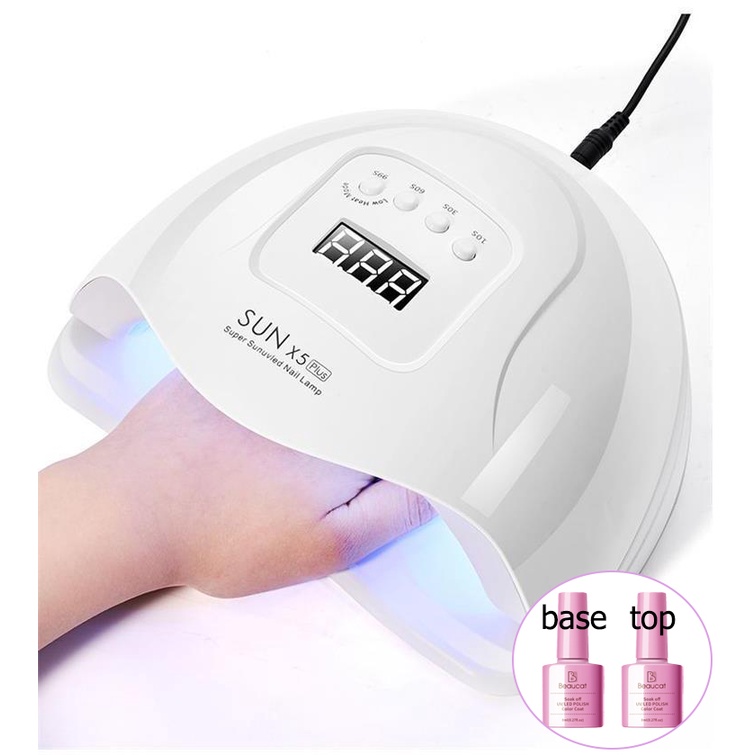 SUN X5 plusเครื่องอบเล็บเจล 120 วัตต์ LED 36 ดวง แห้งไวมาก UV LED เครื่องอบเล็บ Nail lamp 120W Smart Lamp เครื่องอบเล็บ