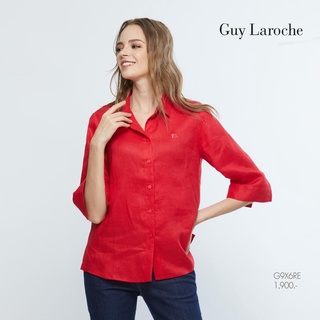 Guy Laroche เสื้อผู้หญิง เสื้อเชิ้ตผู้﻿หญิง Light Linen Shirt (G9X6RE)