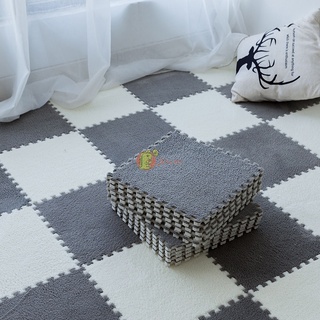 COD 🔔DIY พรมปูพื้น 30X30cm พรมจิ๊กซอว์ พรมปูพื้น พรมกันลื่น พรมขนนุ่ม แผ่นโฟมปูพื้น จิ๊กซอว์ ปู พื้น พรมปูพื้นห้อง