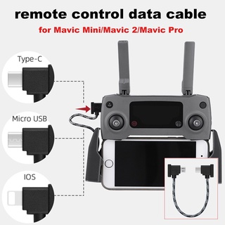 รีโมตคอนโทรล สายเคเบิลข้อมูล สําหรับ DJI Mavic Mini Mavic 2 Pro Air Spark Mini SE แท็บเล็ต โทรศัพท์