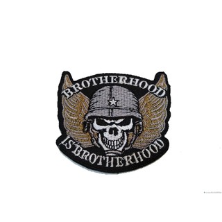 [ตัวรีด เย็บได้] BROTHERWOOD ป้ายติดเสื้อ logo Embroidered Sew Iron On Patches Badge