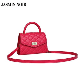 Jasmin NOIR กระเป๋าถือ กระเป๋าสะพายไหล่ ลายสก๊อต แฟชั่นสําหรับสตรี