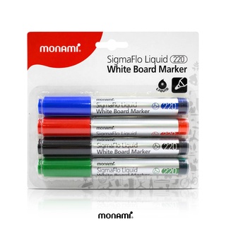 Monami ปากกา ไวท์บอร์ด ซิกม่าโฟวล์ 220 แบบชุดแพ็ก