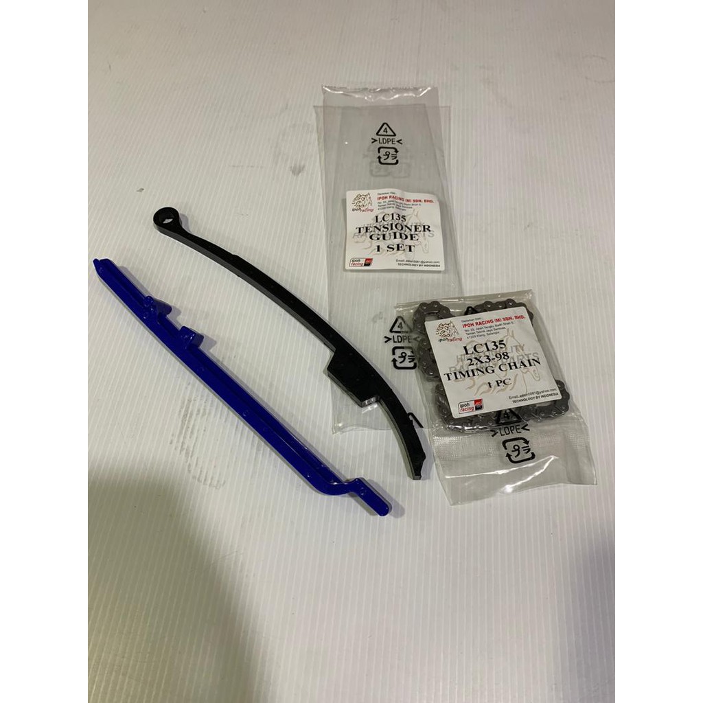 RACING JACK ROD TIMING CHAIN สําหรับ LC135 TIMING CHAIN GUARD IPOH RACING ฟรี TIMING CHAI