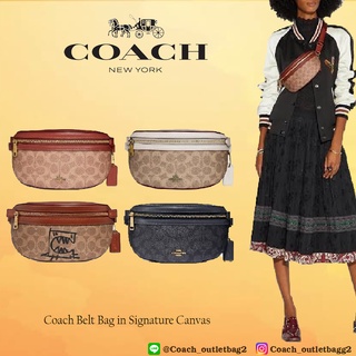 COACH Belt Bag In Signature Canvas