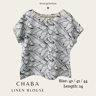 NEW COLOR! Chaba Linen Blouse เสื้อเบลาส์ลินินแท้ 100%