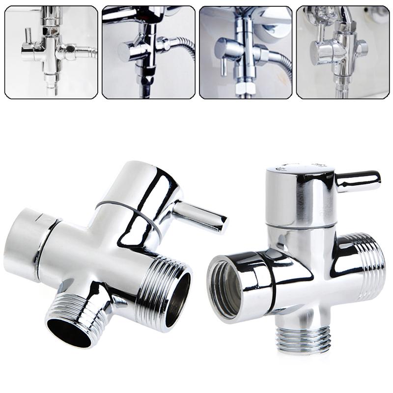 ใหม่ T-อะแดปเตอร์ 3 ways Valve สำหรับ Diverter Shower toile