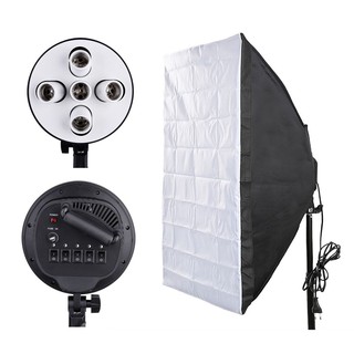 Softbox 50x70 5 Socket E27 สำหรับสตูดิโอถ่ายภาพ