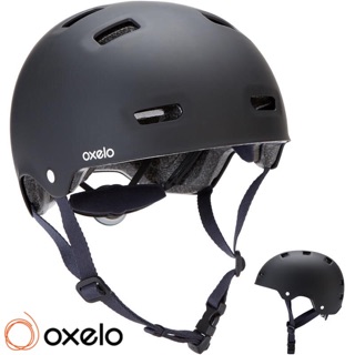 หมวกกันน็อคสเก็ตบอร์ด สกู๊ตเตอร์ และอินไลน์สเก็ต รุ่น MF500 (สีดำ)  OXELO