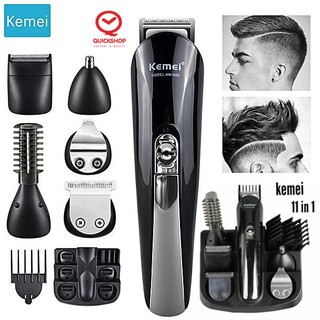 ชุดปัตตาเลี่ยนไร้สาย 11 In 1 Kemei KM-600 ตัดผมแต่งผม โกนหนวด Electric Hair Trimmer Hair Clipper