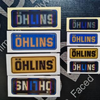 สติ๊กเกอร์​ OHLINS 3Mสะท้อนแสง​ ไทเทตะกั่ว