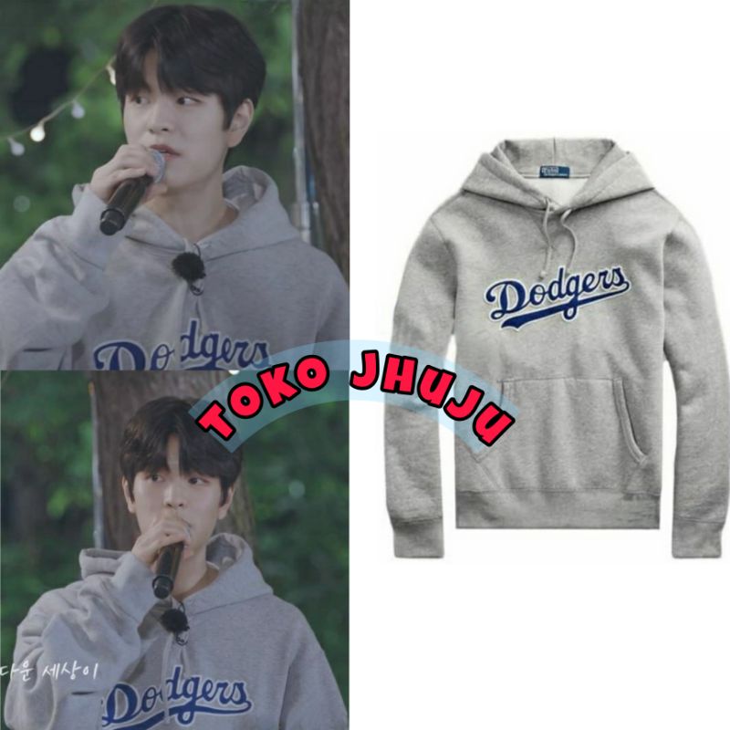 Jajet Hoodie Jumper Stray Kids Seungmin Style Dodgers พิมพ์สกรีนสีน้ําเงิน