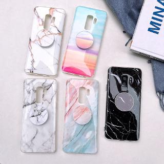 Tpu เคสซอฟท์ลายหินอ่อนสําหรับ Samsung S 7 Edge S 8 S 9 Plus