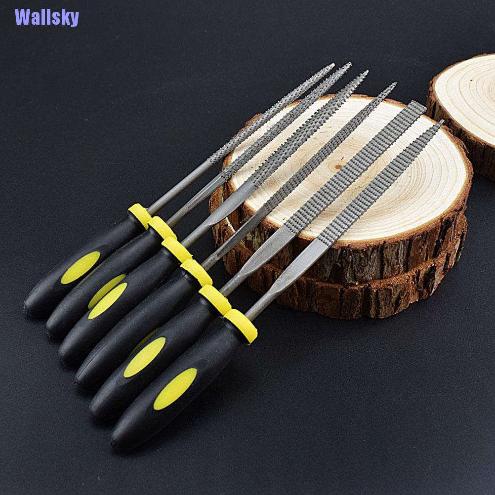 Wallsky ชุดเครื่องมือแกะสลักไม้ 5X140 มม. 6 ชิ้น - wallsky.th - ThaiPick